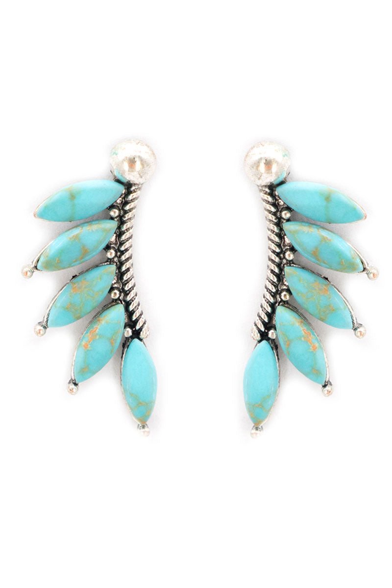 Turquoise Monet Earrings - Wholesale Accessory Market