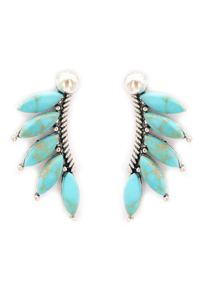 Turquoise Monet Earrings - Wholesale Accessory Market