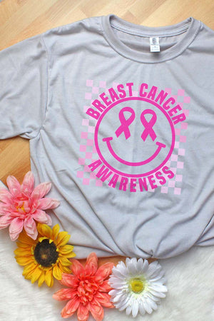 All Smiles Breast Cancer Awareness Unisex Dri-Power Poly Tee - Wholesale Accessory Market