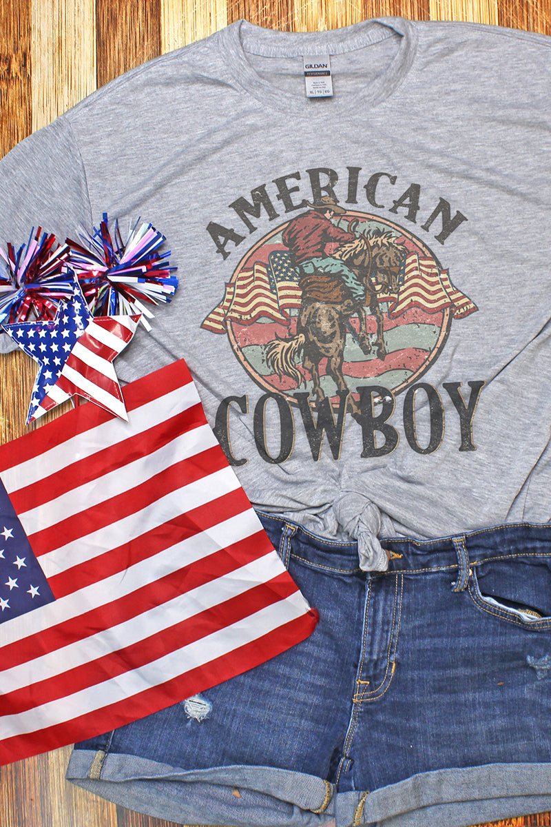 Vintage American Cowboy Unisex Dri-Power Poly Tee - Wholesale Accessory Market