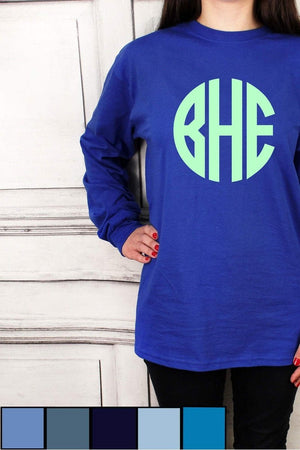 Shades of Blue Ultra Cotton Adult Long Sleeve T-Shirt *Personalize It! - Wholesale Accessory Market