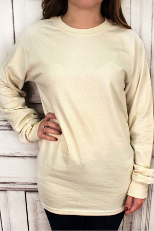 Shades of Brown Ultra Cotton Adult Long Sleeve T-Shirt *Personalize It! - Wholesale Accessory Market