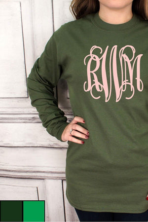 Shades of Green Ultra Cotton Adult Long Sleeve T-Shirt *Personalize It! - Wholesale Accessory Market