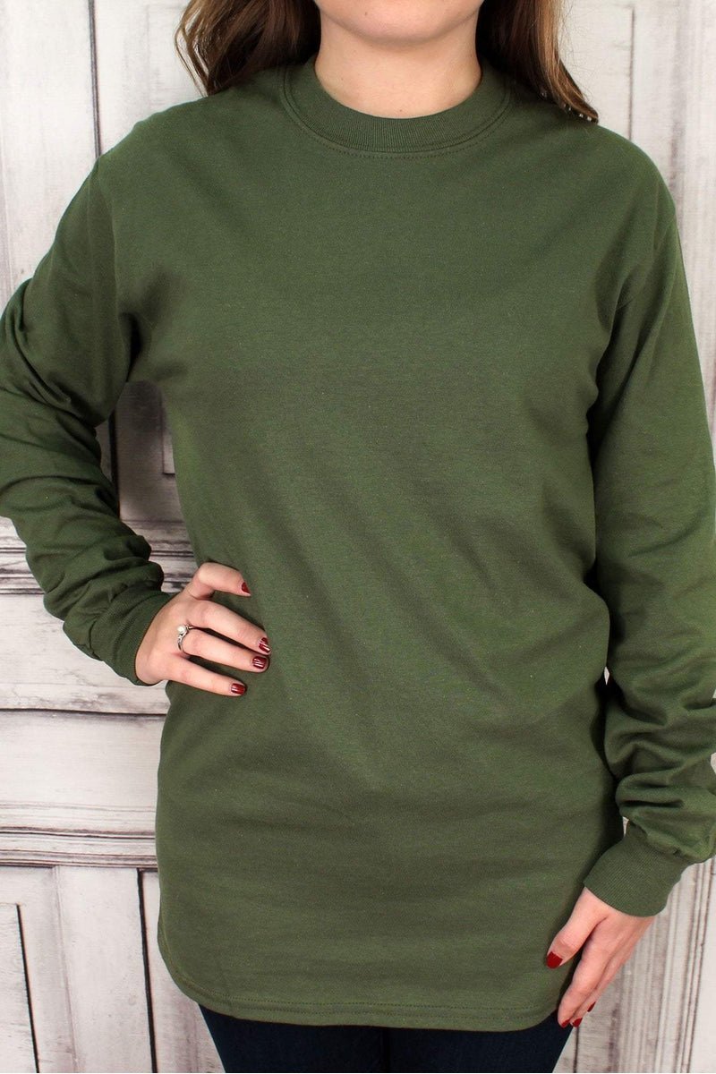 Shades of Green Ultra Cotton Adult Long Sleeve T-Shirt #2400