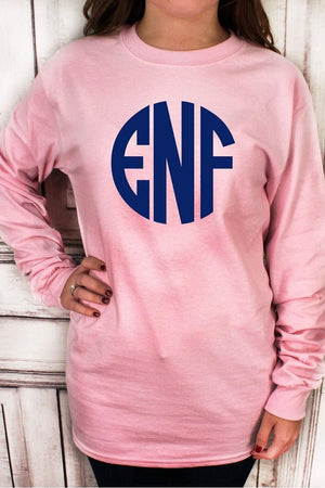 Light Pink Ultra Cotton Adult Long Sleeve T-Shirt *Personalize It! - Wholesale Accessory Market