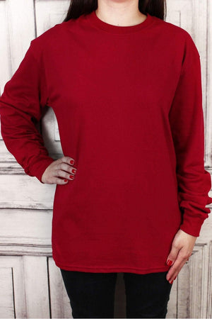 Shades of Red Ultra Cotton Adult Long Sleeve T-Shirt *Personalize It! - Wholesale Accessory Market