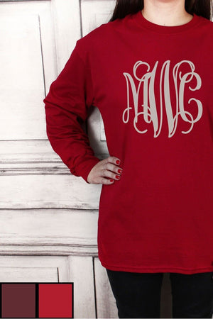 Shades of Red Ultra Cotton Adult Long Sleeve T-Shirt *Personalize It! - Wholesale Accessory Market