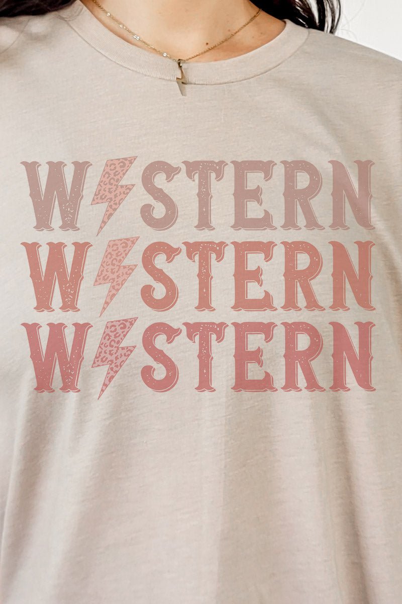 Western Bolt Tri-Blend Short Sleeve Tee - Wholesale Accessory Market