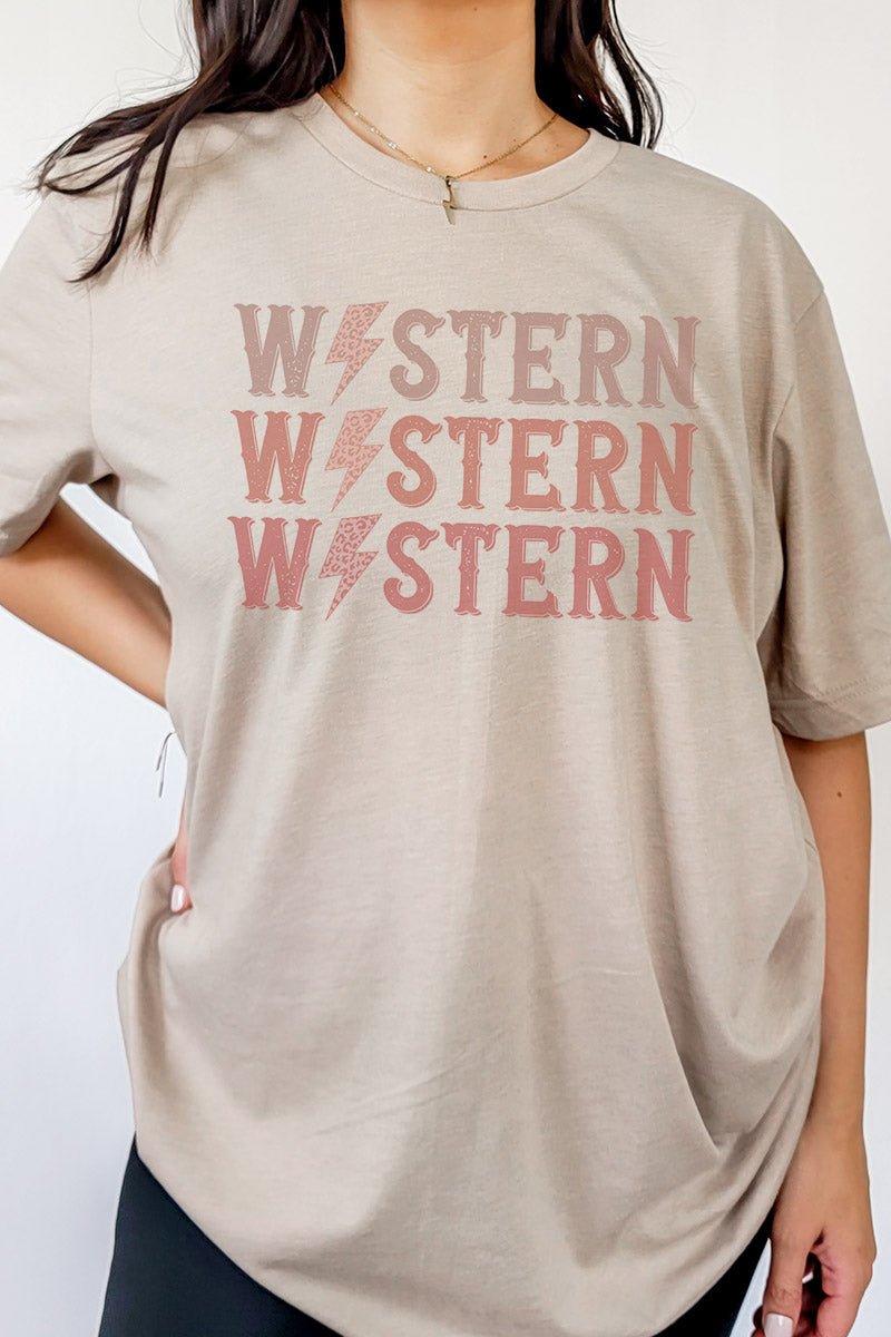 Western Bolt Tri-Blend Short Sleeve Tee - Wholesale Accessory Market