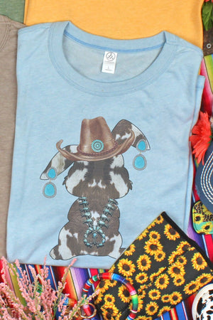 Western Rabbit Cowhide Unisex Keeper Vintage Jersey T-Shirt - Wholesale Accessory Market