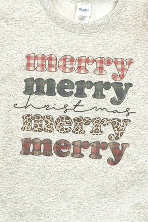 Stacked Merry Christmas Unisex NuBlend Crew Sweatshirt - Wholesale Accessory Market
