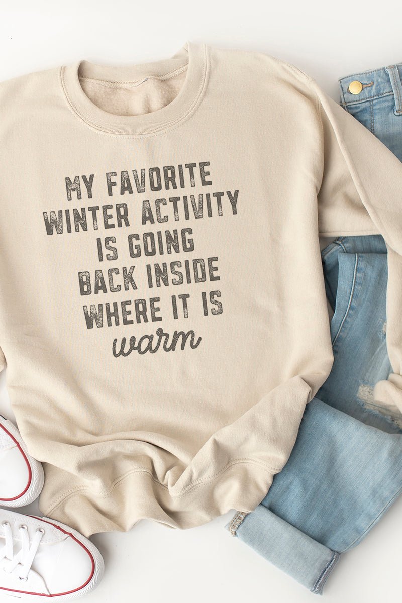 Warm Winter Activity Unisex NuBlend Crew Sweatshirt - Wholesale Accessory Market