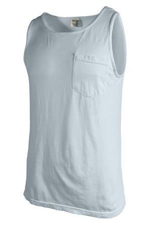 Shades of Blue Comfort Colors Pocket Tank *Personalize It - Wholesale Accessory Market