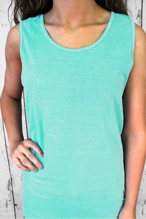 Shades of Green/Yellow Comfort Colors Cotton Tank Top *Personalize It - Wholesale Accessory Market