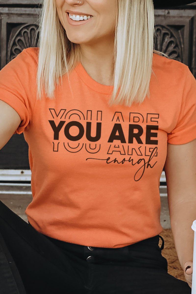 You Are Enough Softstyle Adult T-Shirt - Wholesale Accessory Market
