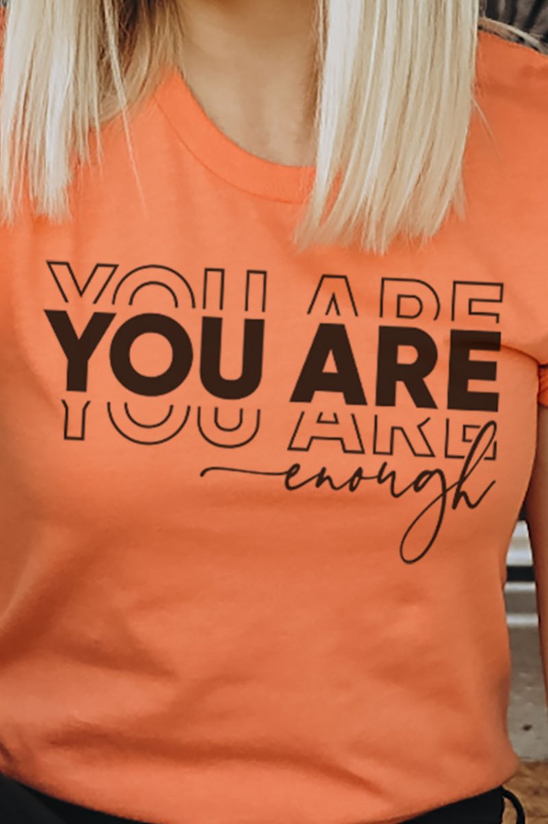 You Are Enough Softstyle Adult T Shirt Wholesale Accessory Market