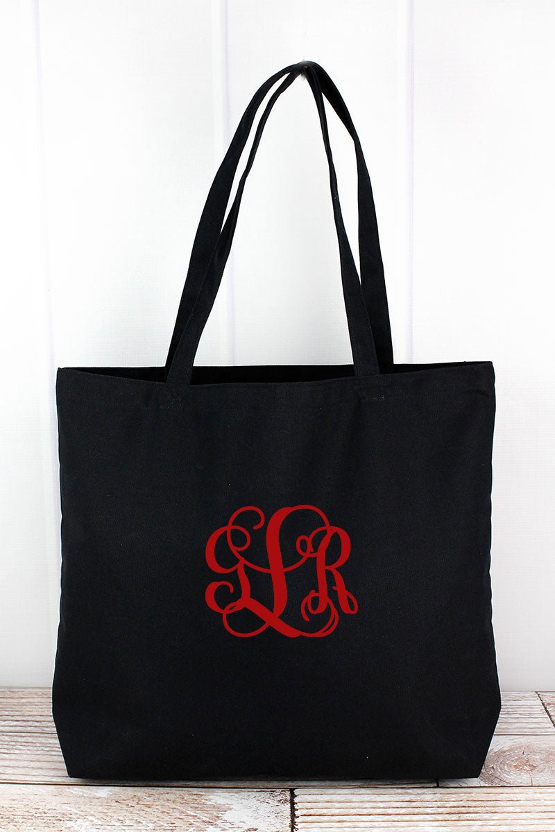 Liberty Bags Washed Black Large Canvas Tote - Wholesale Accessory Market