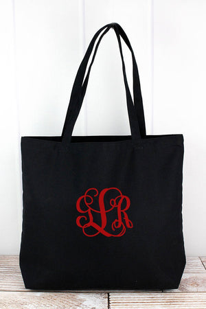 Liberty Bags Washed Black Large Canvas Tote - Wholesale Accessory Market