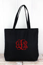 Liberty Bags Washed Black Large Canvas Tote - Wholesale Accessory Market
