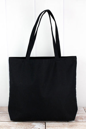 Liberty Bags Washed Black Large Canvas Tote - Wholesale Accessory Market