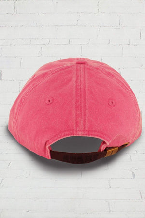 Washed Hot Pink Baseball Cap - Wholesale Accessory Market