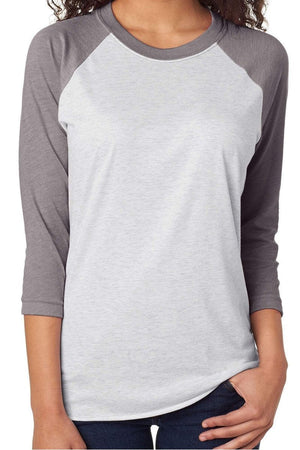 Camping Friends Dear Santa Tri - Blend Unisex 3/4 Raglan - Wholesale Accessory Market