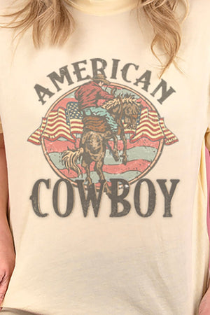 Vintage American Cowboy Adult Soft-Tek Blend T-Shirt - Wholesale Accessory Market