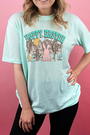 Western Hoppy Easter Adult Soft-Tek Blend T-Shirt - Wholesale Accessory Market