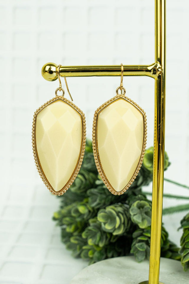 Miara Ivory Petal Earrings - Wholesale Accessory Market