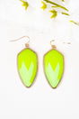 Miara Neon Yellow Petal Earrings - Wholesale Accessory Market