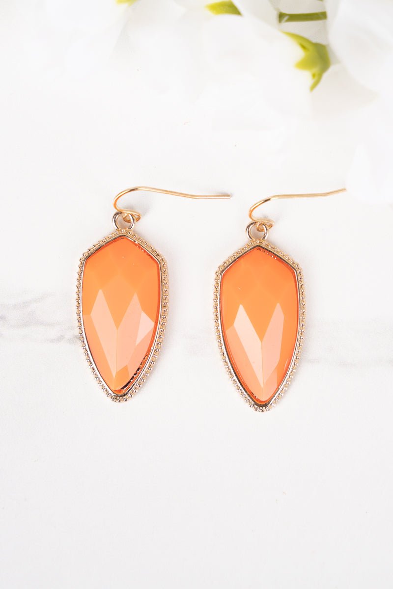 Lorelei Peach Petal Earrings - Wholesale Accessory Market