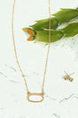 Anelise Pure White Druzy Goldtone Necklace and Earrings Set - Wholesale Accessory Market