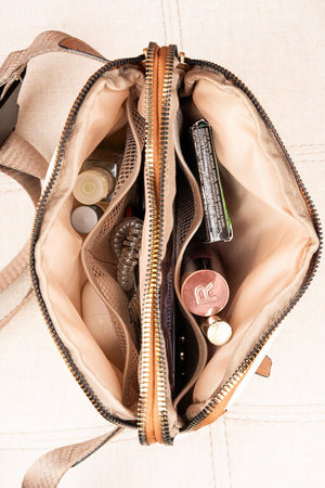 Urban Adventure Black and Brown Faux Leather Belt Bag - Wholesale Accessory Market