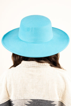 Georgiana Turquoise Felt Hat - Wholesale Accessory Market