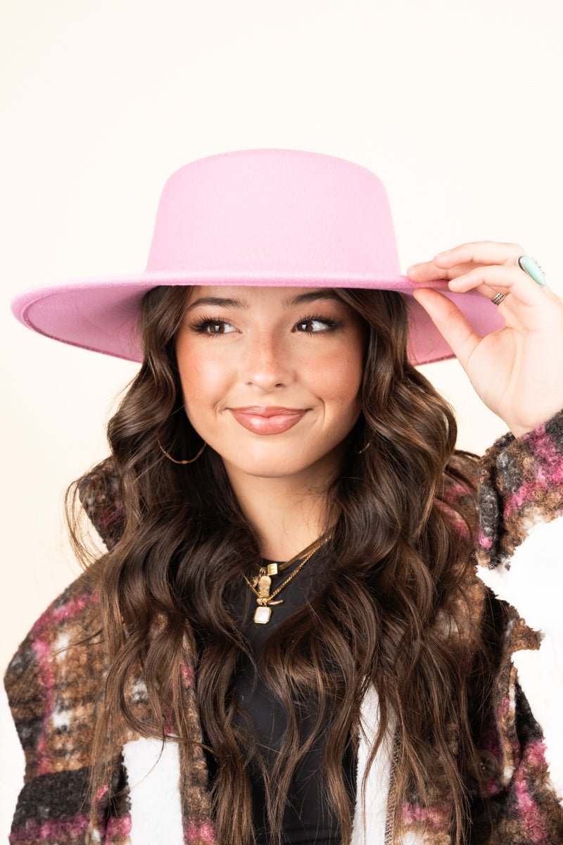 Georgiana Hot Pink Felt Hat | Wholesale Accessory Market
