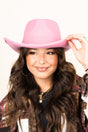 The Lainey Pink Felt Hat - Wholesale Accessory Market