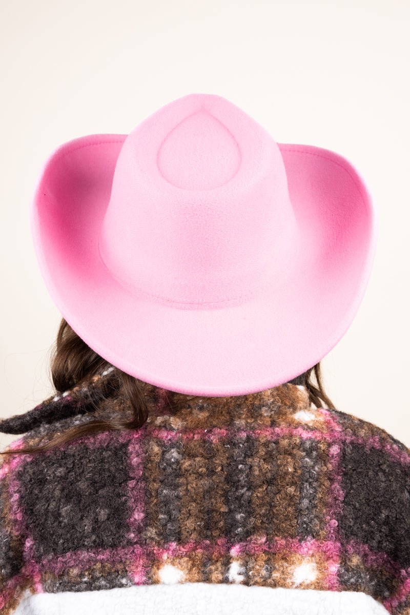 The Lainey Pink Felt Hat - Wholesale Accessory Market