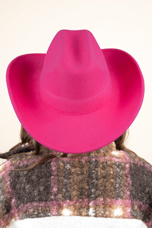 Canton City Cattleman Hot Pink Felt Hat - Wholesale Accessory Market