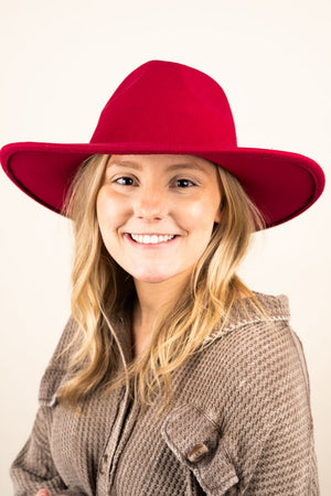 The Texanna Crimson Felt Hat - Wholesale Accessory Market