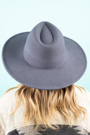 The Texanna Dark Gray Felt Hat - Wholesale Accessory Market