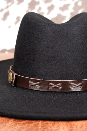 Dallas Day Brown Faux Leather Hat Band - Wholesale Accessory Market