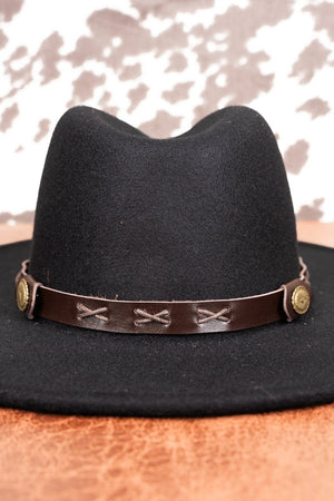 Dallas Day Brown Faux Leather Hat Band - Wholesale Accessory Market