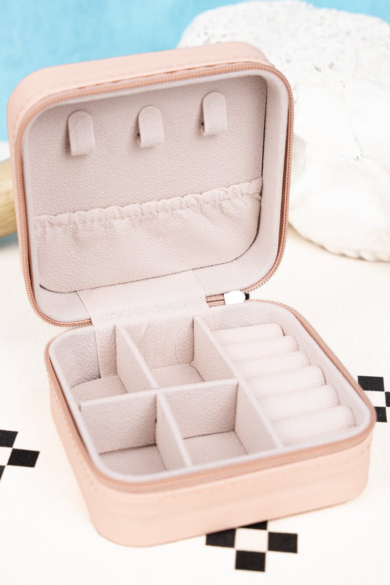 WHOLESALE BAY Poratble Mini PU Leather Small Jewelry Box, Travel Portable  Jewelry Case for Ring, Pendant,