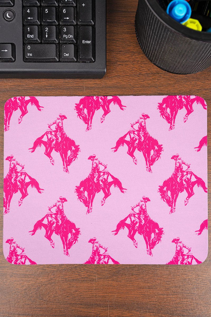 Prairie Rose Bronco Square Mousepad - Wholesale Accessory Market
