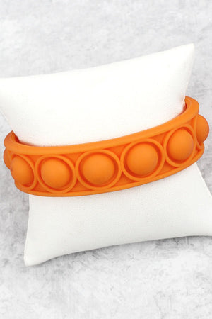 Orange Pop Bubble Fidget Toy Bracelet - Wholesale Accessory Market