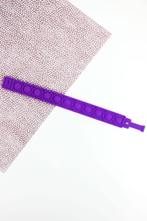 Purple Pop Bubble Fidget Toy Bracelet - Wholesale Accessory Market