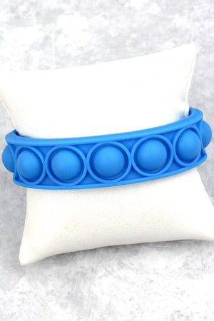 Turquoise Pop Bubble Fidget Toy Bracelet - Wholesale Accessory Market