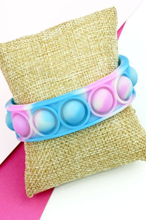Cotton Candy Twist Pop Bubble Fidget Toy Bracelet - Wholesale Accessory Market