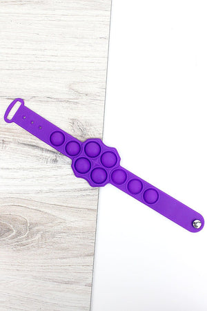 Purple Astra Square Pop Bubble Bracelet - Wholesale Accessory Market