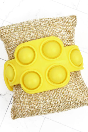 Yellow Lilo Square Pop Bubble Bracelet - Wholesale Accessory Market